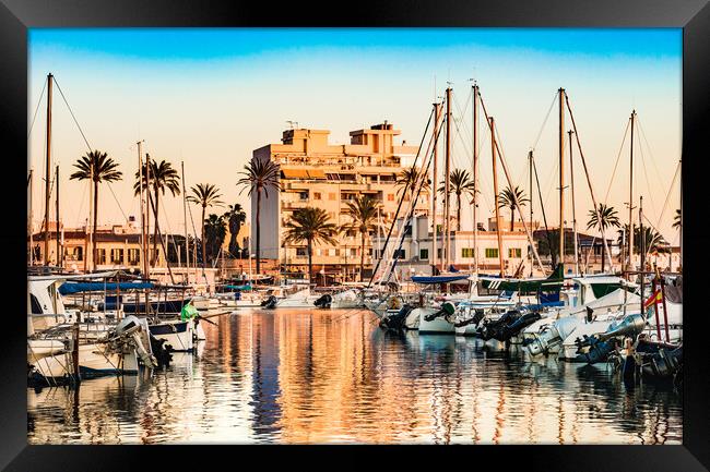 Harbor of Portixol on Mallorca Framed Print by Alex Winter