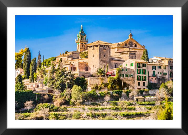 Idyllic view of Valldemossa Framed Mounted Print by Alex Winter