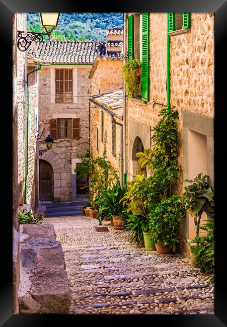 Idyllic village of Fornalutx on Majorca Framed Print by Alex Winter