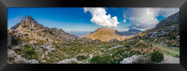 Sierra de Tramuntana panorama Framed Print by Alex Winter