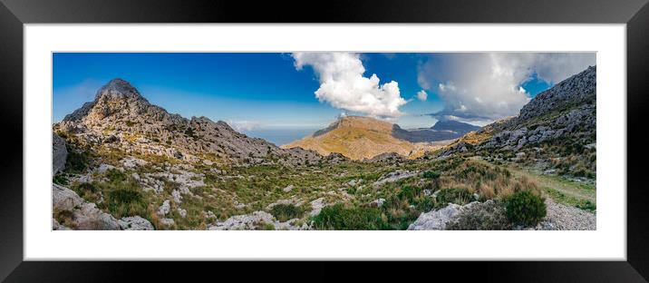 Sierra de Tramuntana panorama Framed Mounted Print by Alex Winter