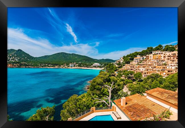 Beautiful view of Canyamel coast Framed Print by Alex Winter