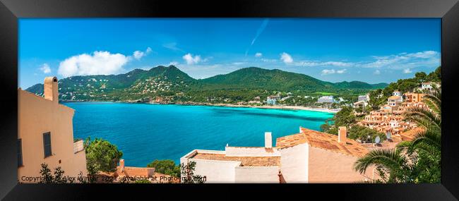 Canyamel Bay Mallorca Framed Print by Alex Winter