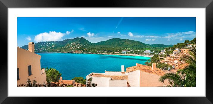 Canyamel Bay Mallorca Framed Mounted Print by Alex Winter