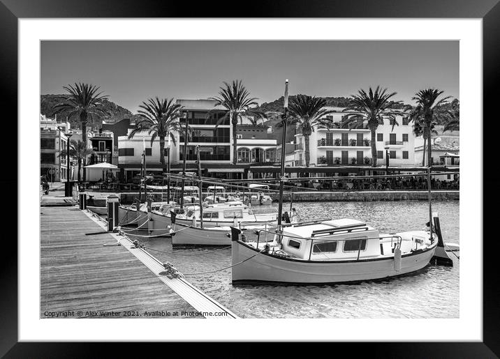 Spain, Mallorca, Port de Andratx Framed Mounted Print by Alex Winter