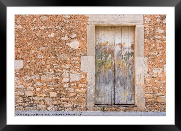 old door house Framed Mounted Print by Alex Winter