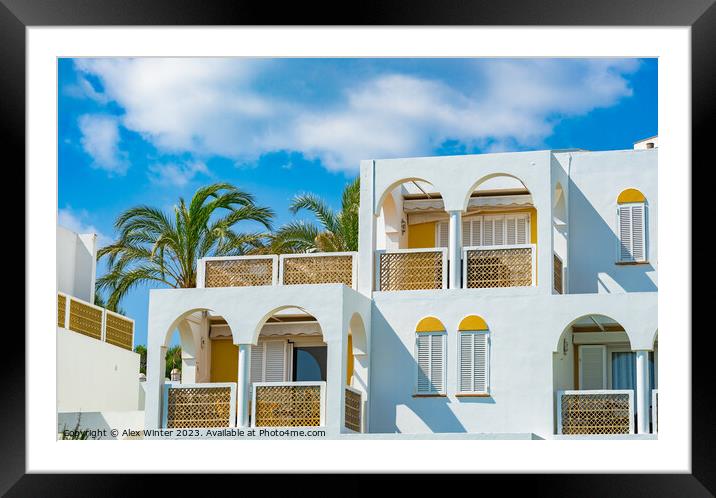 Mallorca tourism architecture Framed Mounted Print by Alex Winter