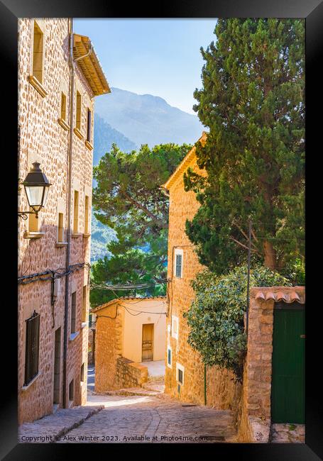 Old village of Fornalutx on Majorca Framed Print by Alex Winter