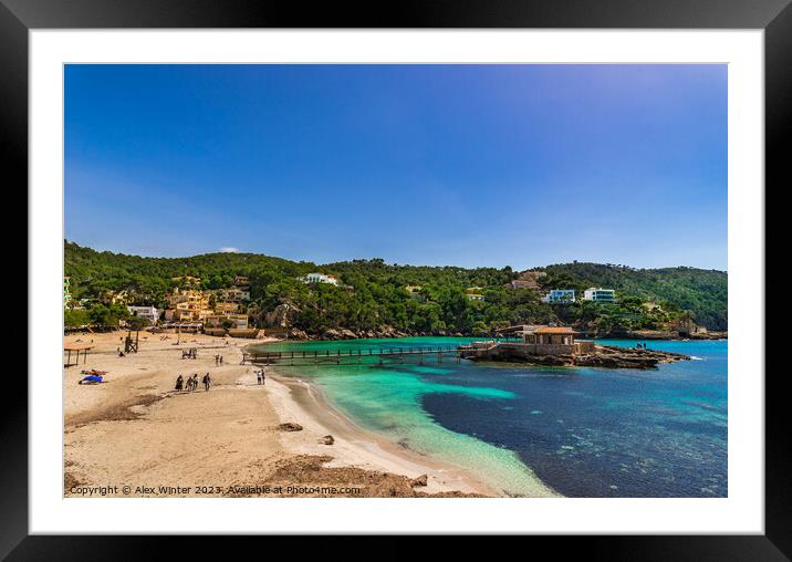 Camp de Mar, Majorca Spain, Balearic islands Framed Mounted Print by Alex Winter