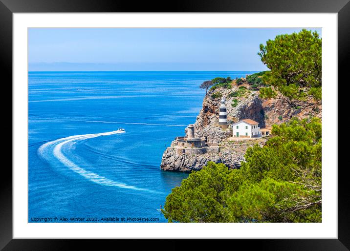 Majorca, Port de Soller, spain Framed Mounted Print by Alex Winter