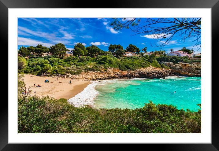 Cala Anguila Framed Mounted Print by Alex Winter