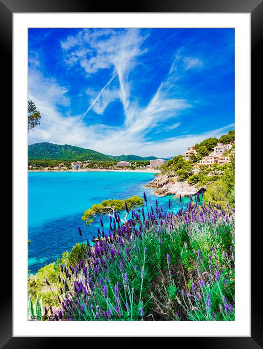 Beautiful view of Canyamel bay Framed Mounted Print by Alex Winter