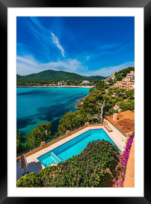 Canyamel coast bay on Mallorca Framed Mounted Print by Alex Winter