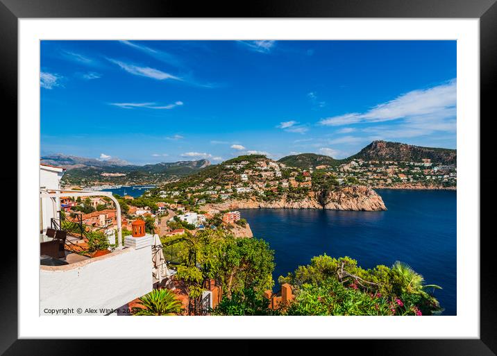 Beautiful view of coast in Port de Andratx Framed Mounted Print by Alex Winter