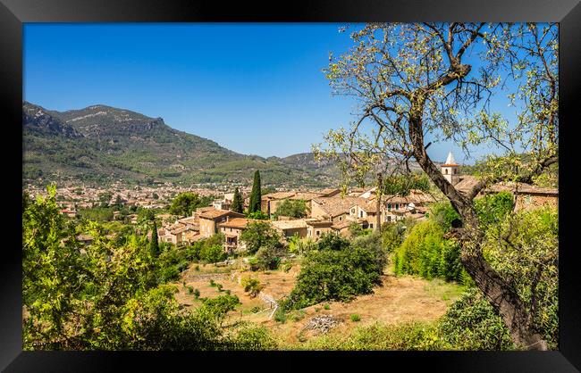 Small village Biniaraix, majorca Framed Print by Alex Winter