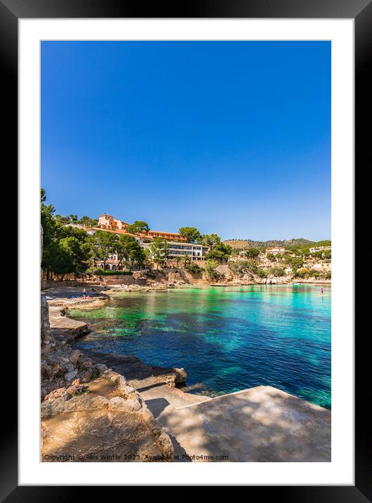 Cala Fornells, Mallorca Spain Framed Mounted Print by Alex Winter