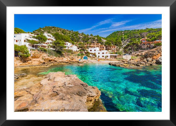 Sant Elm coast Mallorca Spain, Mediterranean Sea Framed Mounted Print by Alex Winter