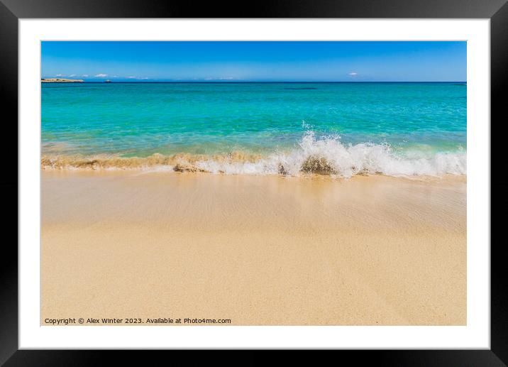 Beach holiday Framed Mounted Print by Alex Winter