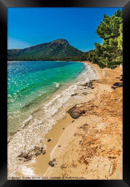 Platja de Formentor Framed Print by Alex Winter