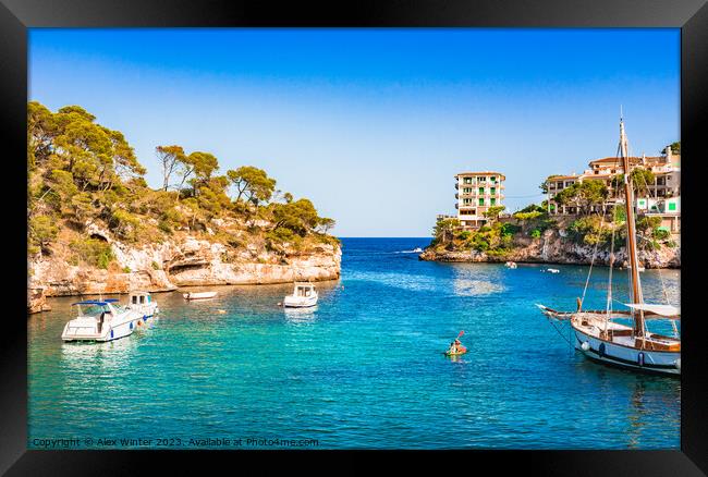 Cala Figuera harbor Framed Print by Alex Winter