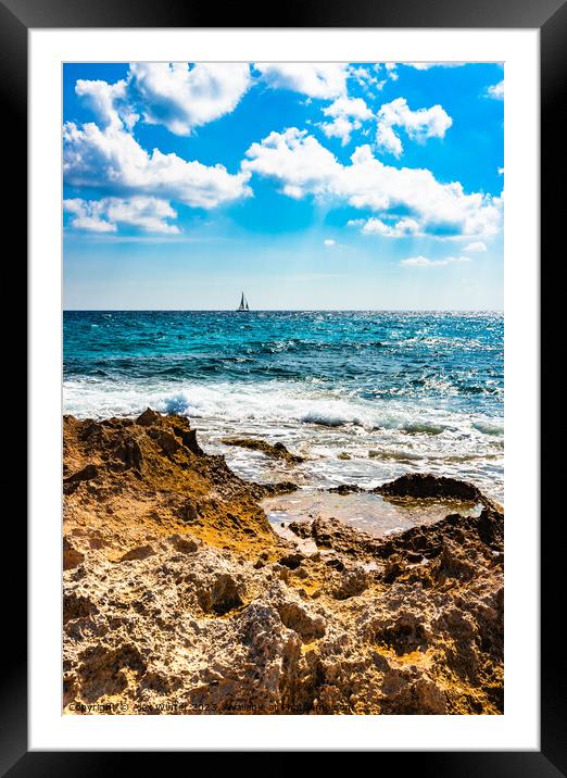 Spain coastline Framed Mounted Print by Alex Winter