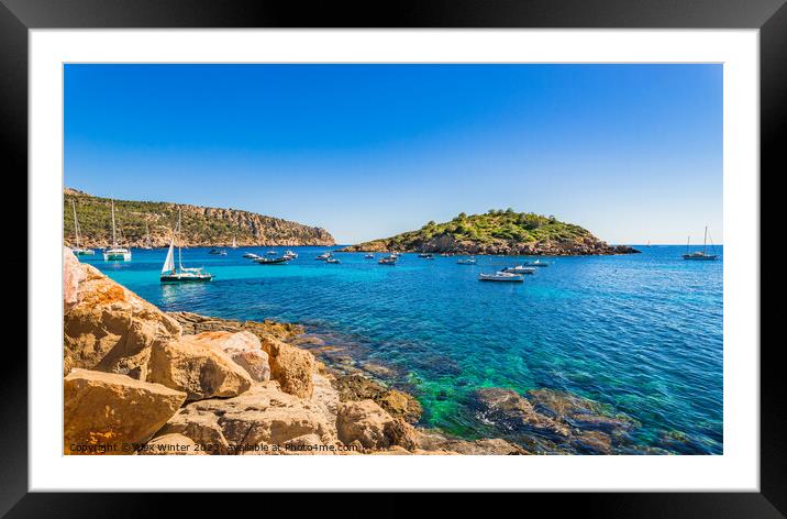 Sant elm, andratx Framed Mounted Print by Alex Winter