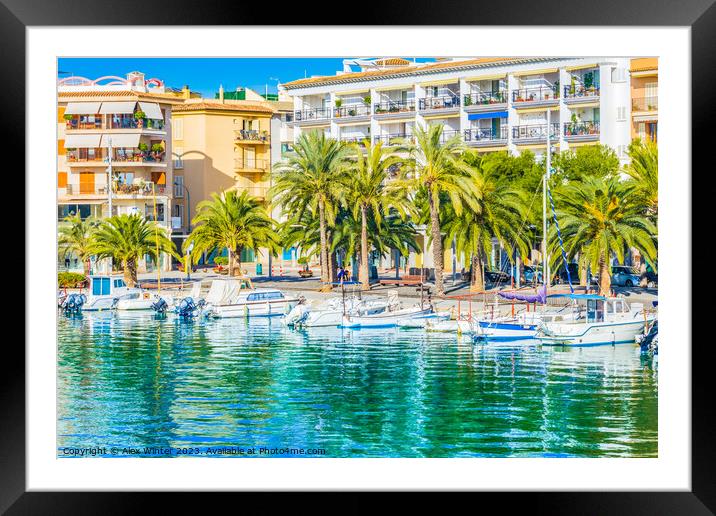bay of alcudia Framed Mounted Print by Alex Winter