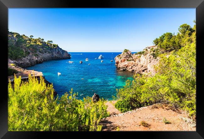 Cala Deia beach  Framed Print by Alex Winter