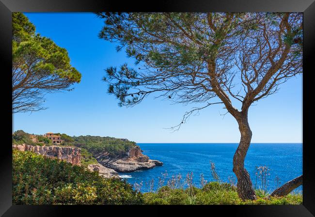 Mallorca, coast of Santanyi Framed Print by Alex Winter