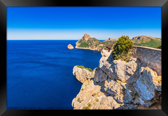 Formentor cape Framed Print by Alex Winter