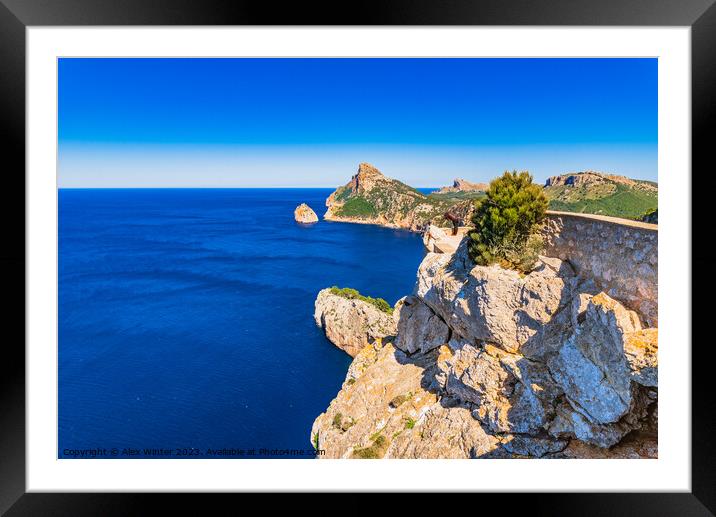 Formentor cape Framed Mounted Print by Alex Winter
