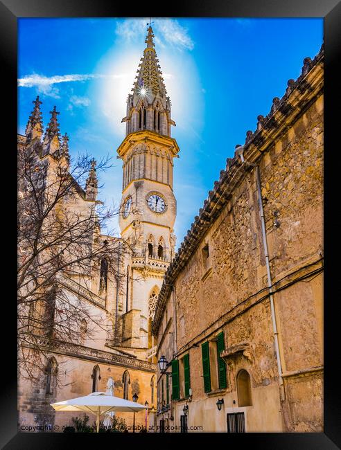 Church Nostra Senyora dels Dolors in Manacor Framed Print by Alex Winter