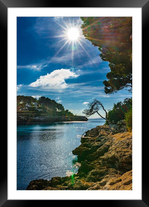 Beautiful bay on Majorca Framed Mounted Print by Alex Winter