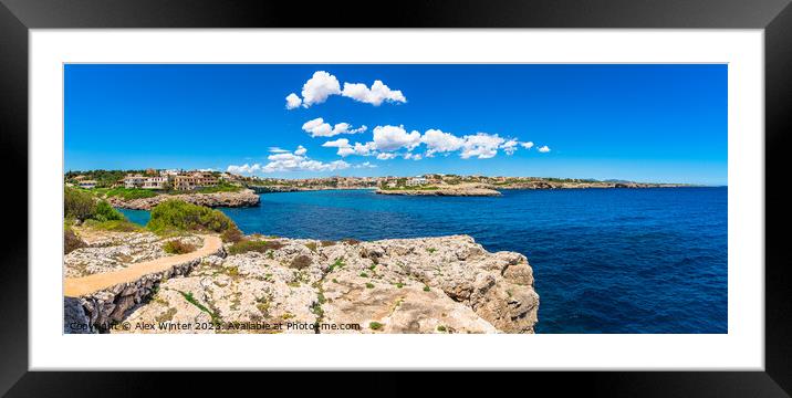 Panorama of Porto Cristo Framed Mounted Print by Alex Winter