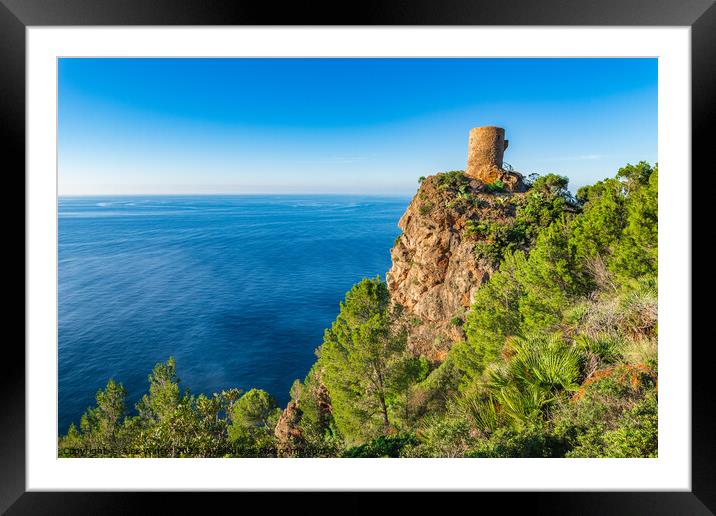 Historical watch tower Torre del Verger  Framed Mounted Print by Alex Winter