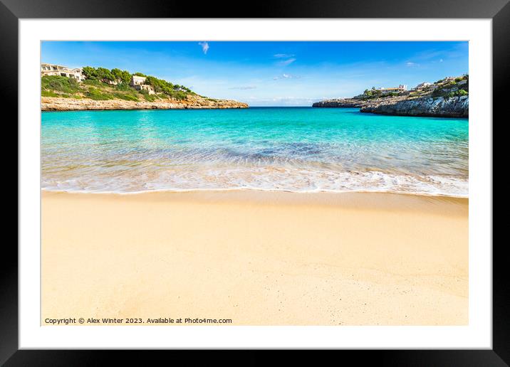 Cala Marcal beach Framed Mounted Print by Alex Winter