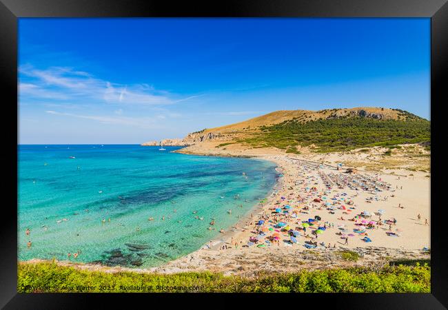 Cala Mesquida beach Majorca Framed Print by Alex Winter