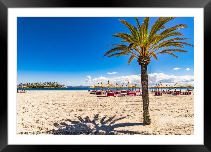 Alcudia beach Framed Mounted Print by Alex Winter