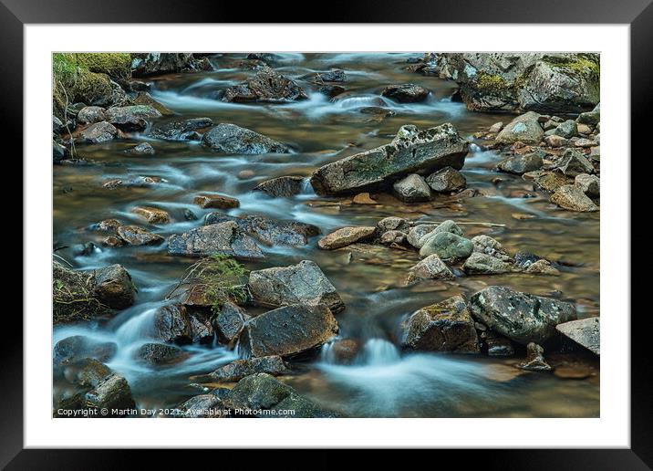 The Tranquil Stream Framed Mounted Print by Martin Day