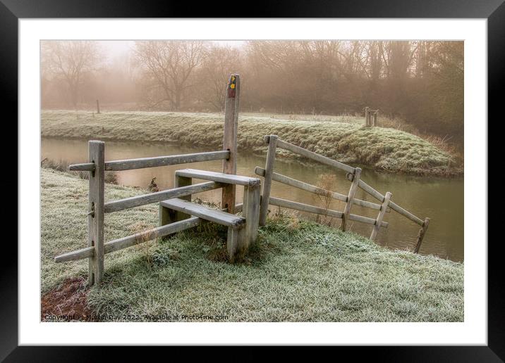 The Frosty Stile Framed Mounted Print by Martin Day