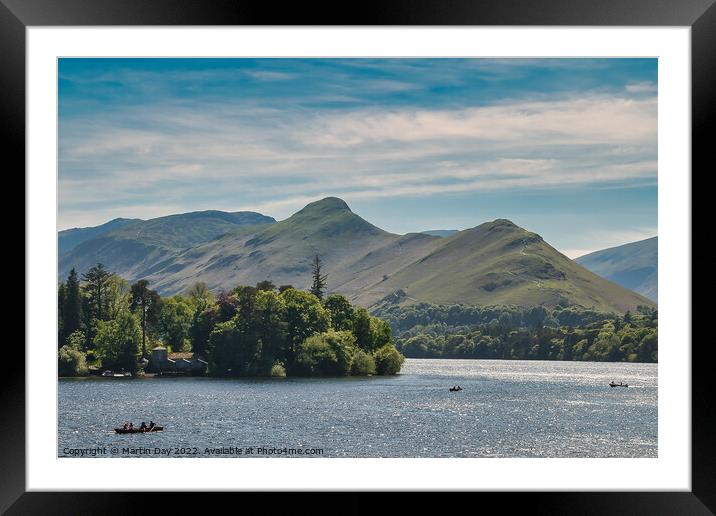 Majestic Landscape of Derwentwater Framed Mounted Print by Martin Day