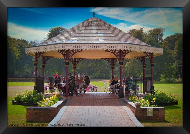 The Vibrant Bandstand of Skegness Framed Print by Martin Day