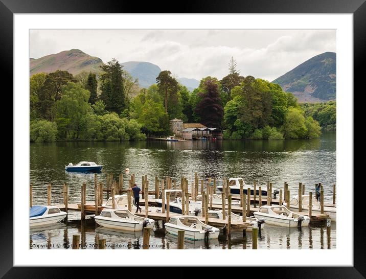 Serenity at Derwentwater Framed Mounted Print by Martin Day