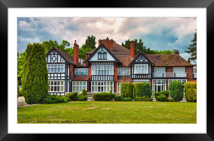 The Historic Golf Hotel in Woodhall Spa Framed Mounted Print by Martin Day