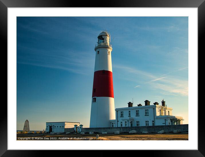 Guiding Lights of Portland Bill Framed Mounted Print by Martin Day
