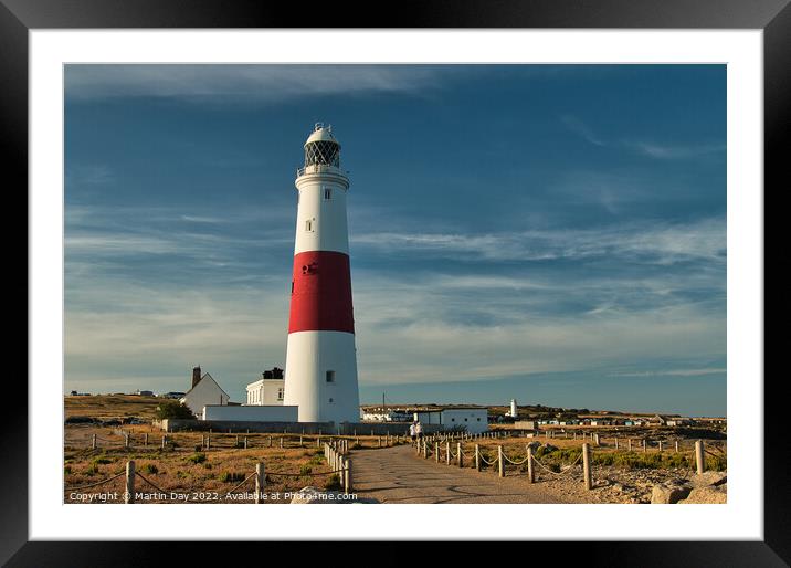 The Lighthouse at Portland Bill Framed Mounted Print by Martin Day