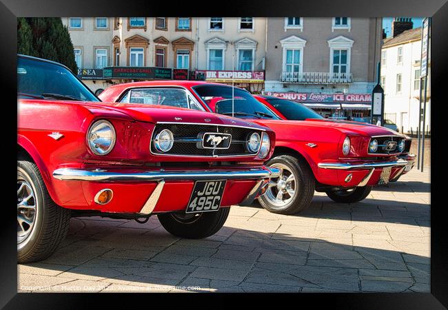 Mustang Twins Framed Print by Martin Day