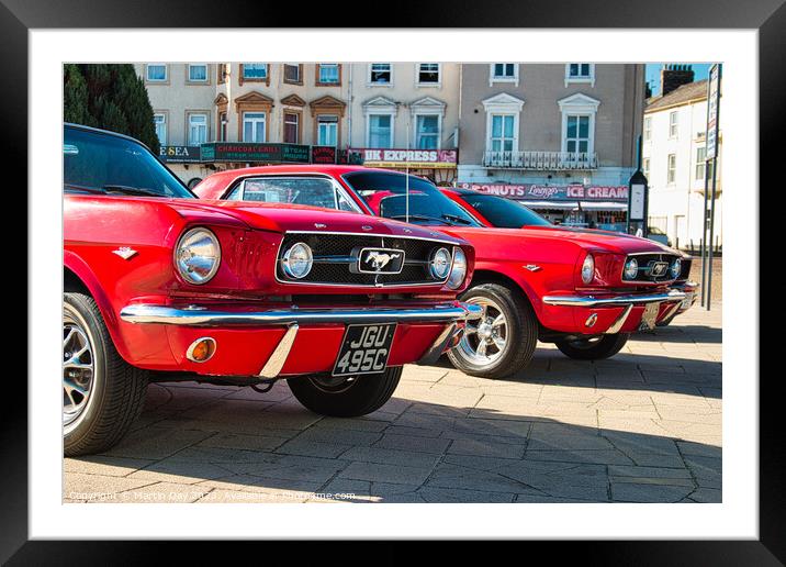 Mustang Twins Framed Mounted Print by Martin Day