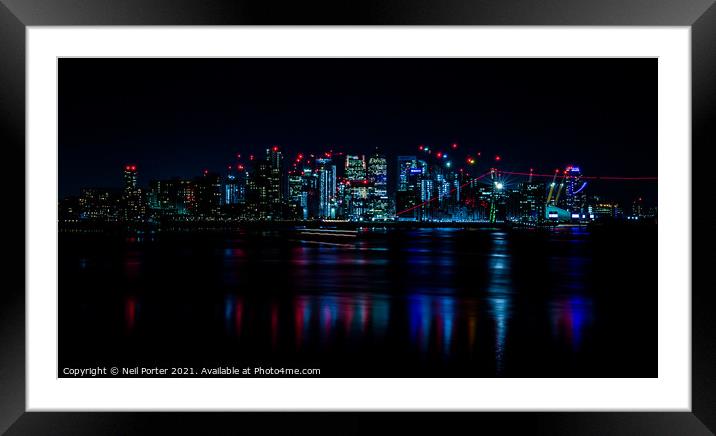 The Isle of Dogs Framed Mounted Print by Neil Porter