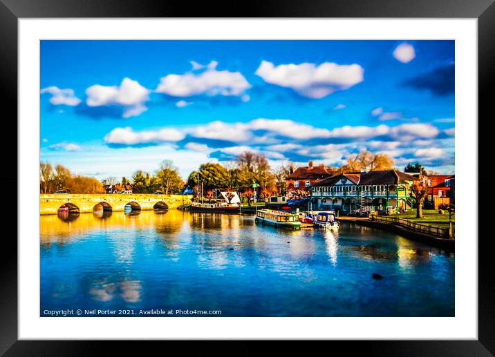 Summer at the Marina Framed Mounted Print by Neil Porter